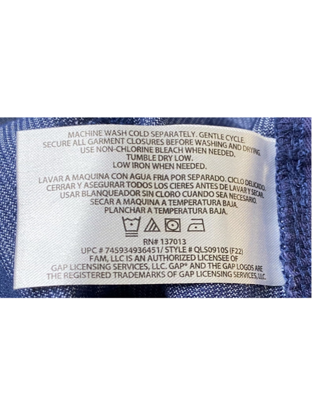 Gap Womens 16 Medieval Blue Corduroy Cutoff Shorts Raw Frayed Hem Stretch NWT - Picture 5 of 7